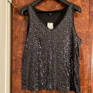 NEW DKNY sleeveless V neck top